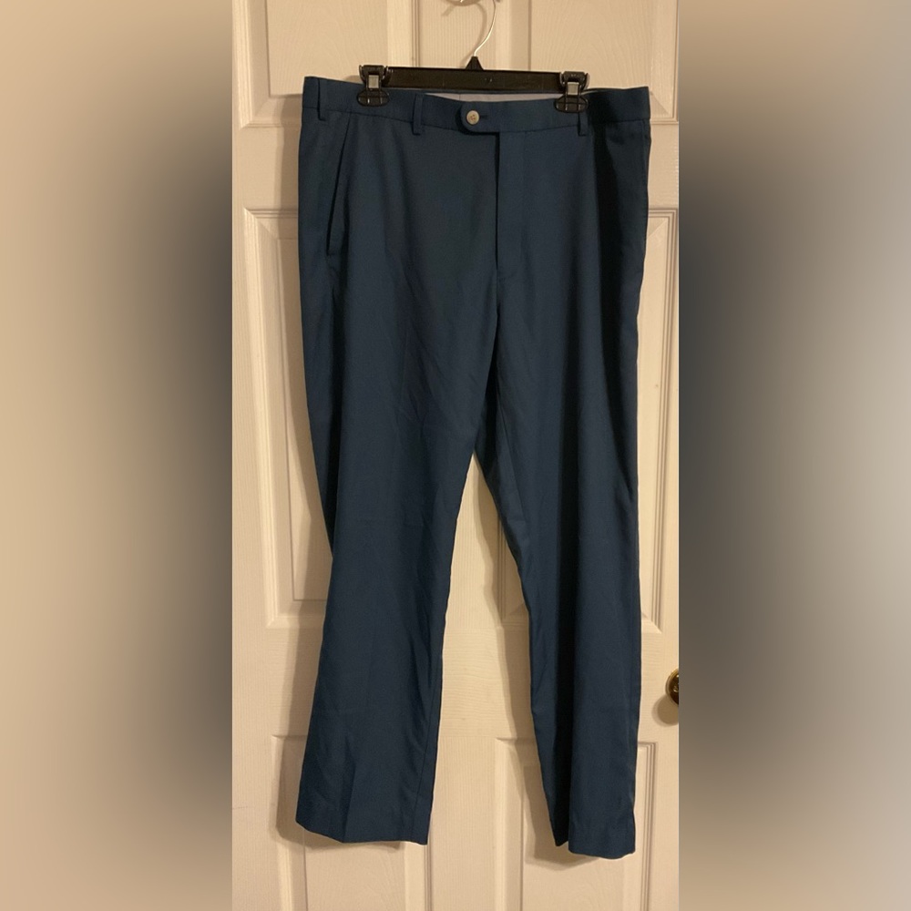 Peter Millar Men's Teal Dress Pants - Straight Leg